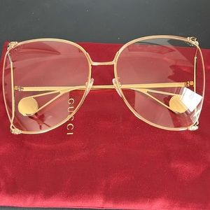 Gucci oversized butterfly sunglasses